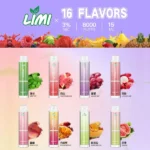 辣妹LIMI 8000拋棄式一次性電子煙｜炫彩發光・14ml大容量・16種口味：圖片 2